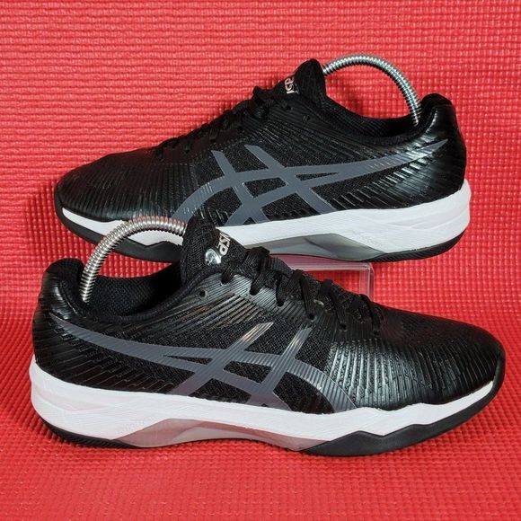 Asics Shoes - Asics Volley Elite FF Black/Grey Athletic Shoes - Size 8